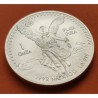 MEXICO 1 ONZA 1992 ANGEL LIBERTAD MONEDA DE PLATA PURA SC Mejico silver coin OZ OUNCE CÁPSULA