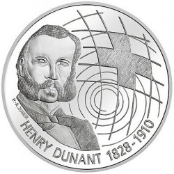 SUIZA 20 FRANCOS 2010 B HENRY DUNANT CRUZ ROJA FUNDADOR MONEDA DE PLATA SC Switzerland 20 Francs