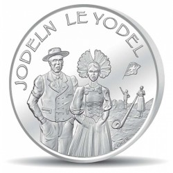 . @AGOTADA@ SUIZA 20 FRANCOS 2017 B YODELING CANTE DEL TIROL MONEDA DE PLATA SC Switzerland 20 Francs JODELN LE YODEL