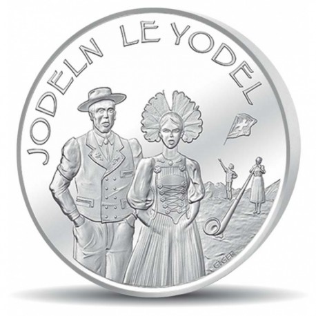 . @AGOTADA@ SUIZA 20 FRANCOS 2017 B YODELING CANTE DEL TIROL MONEDA DE PLATA SC Switzerland 20 Francs JODELN LE YODEL