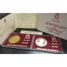 @0,80 ONZAS@ ESPAÑA 2 medallas FNMT 1988 BICENTENARIO DE CARLOS III PLATA LATON 2000 Pesetas ESTUCHE CERTIFICADO
