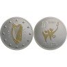 @BAÑO DE ORO@ IRLANDA 10 EUROS 2003 PARAOLIMPIADA MONEDA DE PLATA PROOF Ireland Eire 0,85 ONZAS