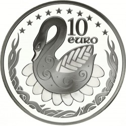IRLANDA 10 EUROS 2004 AMPLIACIÓN DE LA UNIÓN EUROPEA KM.42 MONEDA DE PLATA PROOF Ireland Eire silver coin 0,85 ONZAS