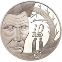 IRLANDA 10 EUROS 2006 ESCRITOR SAMUEL BECKETT KM.45 MONEDA DE PLATA PROOF Ireland Eire silver coin 0,85 ONZAS