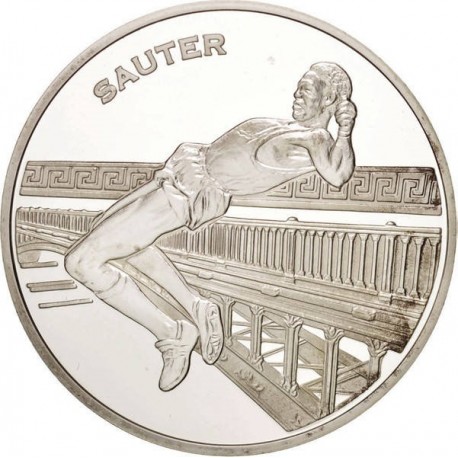 FRANCIA 1,50 EUROS 2003 SALTO DE ALTURA CAMPEONATO MUNDIAL ATLETISMO KM.1997 MONEDA DE PLATA PROOF France 0,65 ONZAS