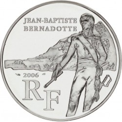 @Tirada 7.798 monedas@ FRANCIA 1,50 EUROS 2006 JEAN-BAPTISTE BERNARDOTTE KM.1445 PLATA PROOF 0,65 ONZAS