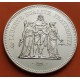 FRANCIA 50 FRANCOS 1974 HERCULES KM.941.1 MONEDA DE PLATA SC + IMPERFECCIONES France silver 0,87 ONZAS