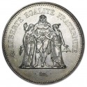 FRANCIA 50 FRANCOS 1974 HERCULES KM.941.1 MONEDA DE PLATA SC + IMPERFECCIONES France silver 0,87 ONZAS