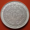 @OFERTA@ MEXICO 2 ONZAS 1990 aprox. CALENDARIO AZTECA MEDALLA DE PLATA PURA 999 SC Troy Oz CÁPSULA