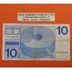 HOLANDA 10 GULDEN 1968 FRANS HALS Color Azul Pick 91B BILLETE CIRCULADO The Netherlands Pays Bas Tien Gulden