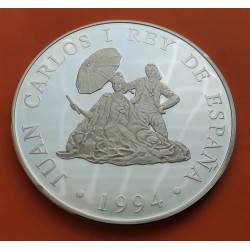 5 ONZAS x ESPAÑA 10000 PESETAS 1994 GOYA EL PARASOL CULTURA y NATURALEZA @RAYITAS@ MONEDA DE PLATA Cincuentín SI CERTIFICADO