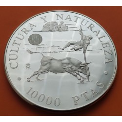 5 ONZAS x ESPAÑA 10000 PESETAS 1994 GOYA EL PARASOL CULTURA y NATURALEZA @RAYITAS@ MONEDA DE PLATA Cincuentín SI CERTIFICADO