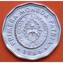 ARGENTINA 25 PESOS 1966 ESCUDO y VALOR KM.61 MONEDA DE NICKEL CUBIERTA DE ACERO SC-