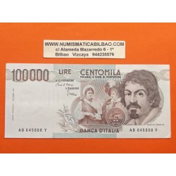 . @PVP NUEVO 185€@ ITALIA 100000 LIRAS 1983 PINTOR CARAVAGGIO Serie UA 027756 W Pick 110 BILLETE MBC+ Italy banknote