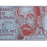 ESPAÑA 2000 PESETAS 1980 JUAN RAMON JIMENEZ Serie P Pick 159 BILLETE SIN CIRCULAR SC Spain UNC BANKNOTE