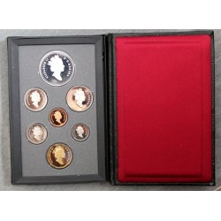 CANADA 1994 PRESTIGE SET 1+5+10+25+50 Centavos + 1 Dolar GANSO Latón + 1 DOLAR 1994 TEAM PATROL TRINEO PLATA 7 monedas