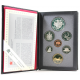CANADA 1994 PRESTIGE SET 1+5+10+25+50 Centavos + 1 Dolar GANSO Latón + 1 DOLAR 1994 TEAM PATROL TRINEO PLATA 7 monedas