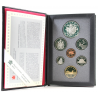 CANADA 1994 PRESTIGE SET 1+5+10+25+50 Centavos + 1 Dolar GANSO Latón + 1 DOLAR 1994 TEAM PATROL TRINEO PLATA 7 monedas