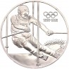 AUSTRIA 200 SCHILLINGS 1995 SKI CENTENARIO DEL COI 1896 1996 KM.3027 MONEDA DE PLATA PROOF cápsula 1 ONZA