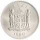 . Tirada 5.000 x FIJI 10 DOLARES 1980 PRINCIPE CARLOS 10 AÑOS DE INDEPENDENCIA KM.46 MONEDA DE PLATA SC Fidji 0,91 ONZAS
