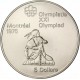 CANADA 5 DOLARES 1974 XXI OLIMPIADA DE MONTREAL 76 INDIO EN CANOA KM.92 MONEDA DE PLATA SC 0,72 ONZAS