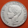 @RARA - ISLAS FILIPINAS@ ESPAÑA Rey ALFONSO XIII 1 PESO 1897 SGV KM.154 MONEDA DE PLATA (DURO) Spain silver coin 5 PESETAS 1897