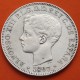 @RARA - ISLAS FILIPINAS@ ESPAÑA Rey ALFONSO XIII 1 PESO 1897 SGV KM.154 MONEDA DE PLATA (DURO) Spain silver coin 5 PESETAS 1897