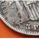 . @SUPER RARA VARIANTE -MS.M.-@ ESPAÑA 5 PESETAS 1888 * 18 88 MSM REY ALFONSO XIII KM.689 MONEDA DE PLATA (DURO) Spain silver