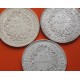 . @2,61 ONZAS DE PLATA PURA@ FRANCIA 50 FRANCOS 1974 + 1975 + 1977 HERCULES KM.941.1 EBC/SC- silver 3 MONEDAS DE PLATA