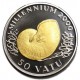 VANUATU 50 VATU 1998 MILLENIUM Año 2000 KM.33 MONEDA DE PLATA y ORO PROOF Tirada 3.000