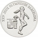 GUINEA 100 FRANCOS 1988 LANZADOR DE DISCO OLIMPIADA DE BARCELONA 92 KM.57 MONEDA DE PLATA SC Guinee silver