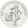 GUINEA 100 FRANCOS 1988 LANZADOR DE DISCO OLIMPIADA DE BARCELONA 92 KM.57 MONEDA DE PLATA SC Guinee silver