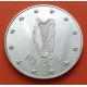 IRLANDA 10 ECU 1990 VENADO y ARPA KM.X.2 MONEDA DE PLATA PROOF Ireland Eire PRE-EURO silver coin 0,83 ONZAS OZ
