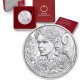 . @COLORES - PROOF@ AUSTRIA 10 EUROS 2024 FLOR PEONIA Serie THE LANGUAJE OF FLOWERS 6ª MONEDA DE PLATA ESTUCHE