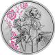 . @COLORES - PROOF@ AUSTRIA 10 EUROS 2024 FLOR PEONIA Serie THE LANGUAJE OF FLOWERS 6ª MONEDA DE PLATA ESTUCHE