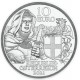 . 5ª moneda x AUSTRIA 10 EUROS 2021 CABALLERO ORDEN TEUTONICA Serie AVENTURA DE CABALLERIA PLATA SC en COINCARD BROTHERHOOD