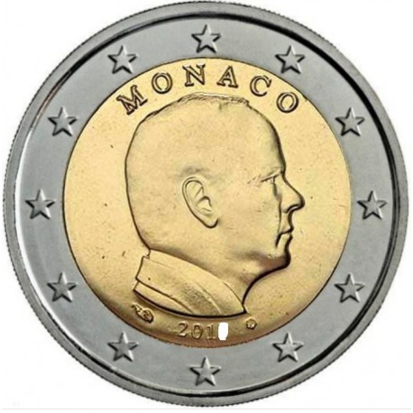. @ESCASA@ MONACO 2 EUROS 2020 REY ALBERTO II SC MONEDA NO CONMEMORATIVA Tipo CIRCULANTE
