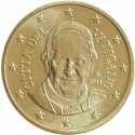 . 1 moneda x VATICANO 50 CENTIMOS 2014 PAPA FRANCISCO LATON SC- Vatikan euro coin