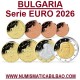 1⁰ Año de Emisión x BULGARIA MONEDAS EURO 2026 SC 1+2+5+10+20+50 Céntimos + 1 EURO + 2 EUROS 2026