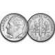 ESTADOS UNIDOS 10 CENTAVOS DIME 1964 D (DENVER) ROOSVELT KM.195A MONEDA DE PLATA SC- USA 10 Cents silver