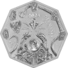 . @14/ENERO Envío@ ALEMANIA 5 MARK 2025 CURANDERA HERBALIST Serie WITCHCRAFT 2ª MEDALLA DE PLATA Germania Mint ONZA OZ