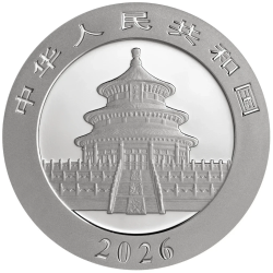 . @14/ENERO Envío@ CHINA 10 YUAN 2026 OSOS PANDAS y BAMBÚ MONEDA DE PLATA cápsula ONZA Oz Ounce silver