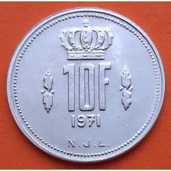LUXEMBURGO 1 FRANCO 1988 GRAN DUQUE KM.55 MONEDA DE NICKEL SC LUXEMBOURG 1 Franc