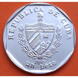 CUBA 1 PESO 2012 PAISAJE GUAMA Serie INTUR KM.579.2 MONEDA DE NICKEL EBC INSTITUTO NACIONAL DE TURISMO