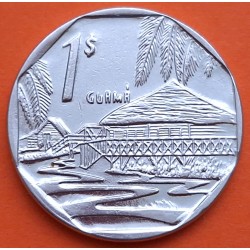 CUBA 1 PESO 2012 PAISAJE GUAMA Serie INTUR KM.579.2 MONEDA DE NICKEL EBC INSTITUTO NACIONAL DE TURISMO