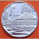 CUBA 1 PESO 2012 PAISAJE GUAMA Serie INTUR KM.579.2 MONEDA DE NICKEL EBC INSTITUTO NACIONAL DE TURISMO