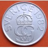 SUECIA 5 KRONOR 1982 ESCUDO y VALOR KM.853 MONEDA DE NICKEL SC- Sweden