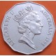 AUSTRALIA 50 CENTAVOS 1998 NAVEGANTES BASS y FLINDERS y REINA ISABEL II KM.364 MONEDA DE NICKEL EBC Half Dollar