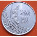 FRANCIA 5 FRANCOS 1989 TORRE EIFFEL KM.968 MONEDA DE NICKEL SC- France 5 Francs