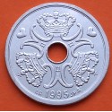 DINAMARCA 2 KRONER 1995 CORONAS REINA MARGARITA II KM.874 MONEDA DE LATON SC- Denmark 2 Coronas